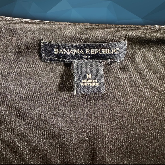 Banana Republic Navy & White Geometric Crossover Pleated Mini Dress Size Medium - Picture 3 of 11